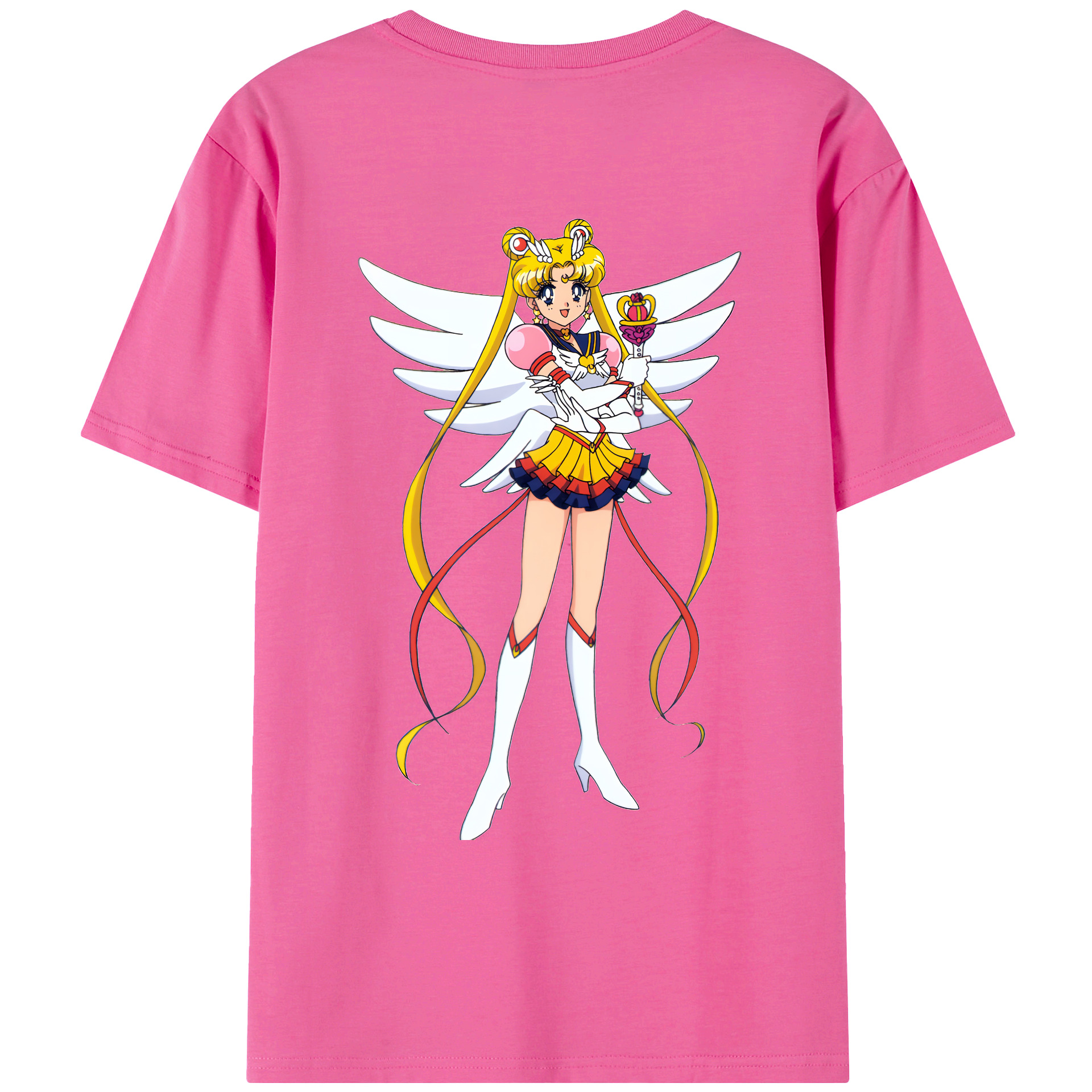 （画像用） 美少女戦士セーラームーン 月野 うさぎ つきの うさぎ Sailor Moon Tsukino Usagi レディース半袖Tシャツ(バックプリント)